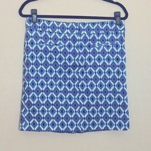Ikat Print Pencil Skirt Size 6